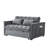 Collinward 53" W Murphy Sofa Bed Loveseat with Adjustable Tufted Back and USB Outlet-297003004-297002982