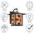 Brousseau Bronze 11.75"H Mission Style Stained Glass Outdoor Lantern
