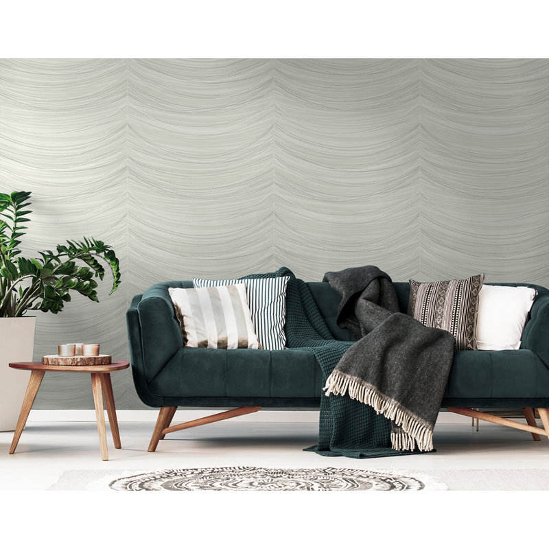 Auset 10m x 52.07cm Textured Metallic Finish Paste the Wall Wallpaper Roll, Taupe