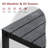 All-weather Patio 6-person Dining Table, Hips & Outdoor Dining Table With Umbrella Hole-1850232385