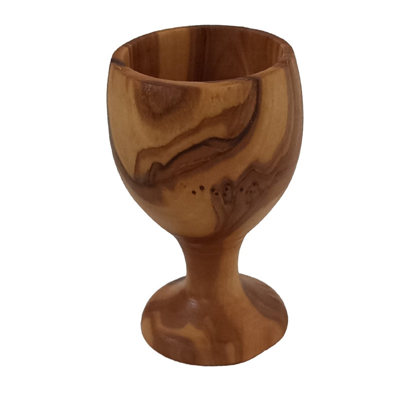 Pot à œufs en bois d'olivier naturel 7 cm Jarad