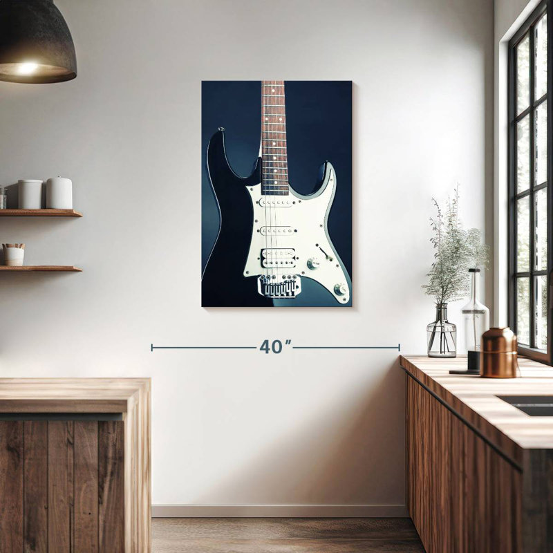 Guitare moderne Abarca BW, H 36 po x l 24 po