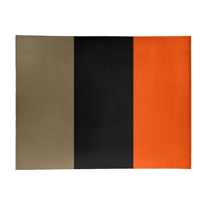 Tapis noir à rayures de hockey national