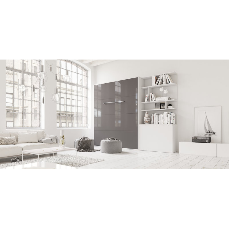 Ayvri EU Double - 140 X 200 Cm Bed, White/Grey