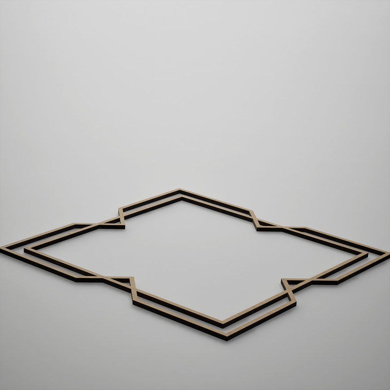 Panneaux muraux décoratifs en bois Fleming, moyen, l 15 3/8 po x H 15 3/8 po x T 3/8 po, chêne blanc Fleming