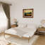 Cadre de lit Queen classique en bois massif, fini bois flotté-711271677-711096699