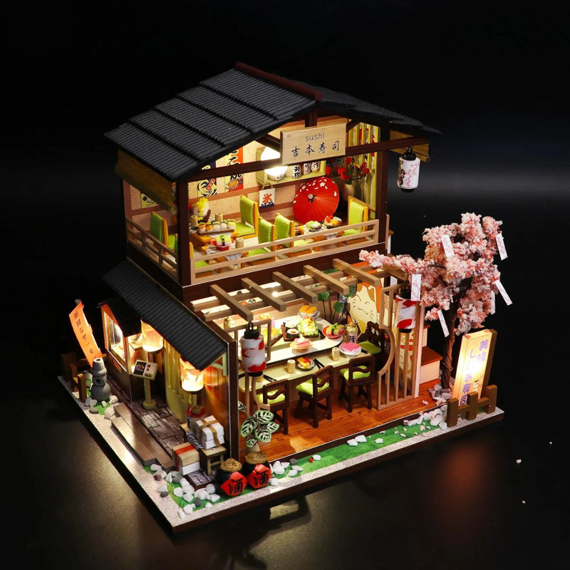 Ensemble de boîte de chambre miniature Wizardi