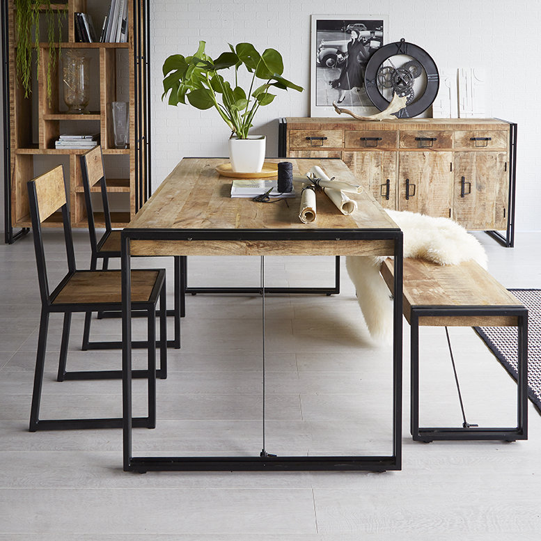 Paige Solid Wood Bench