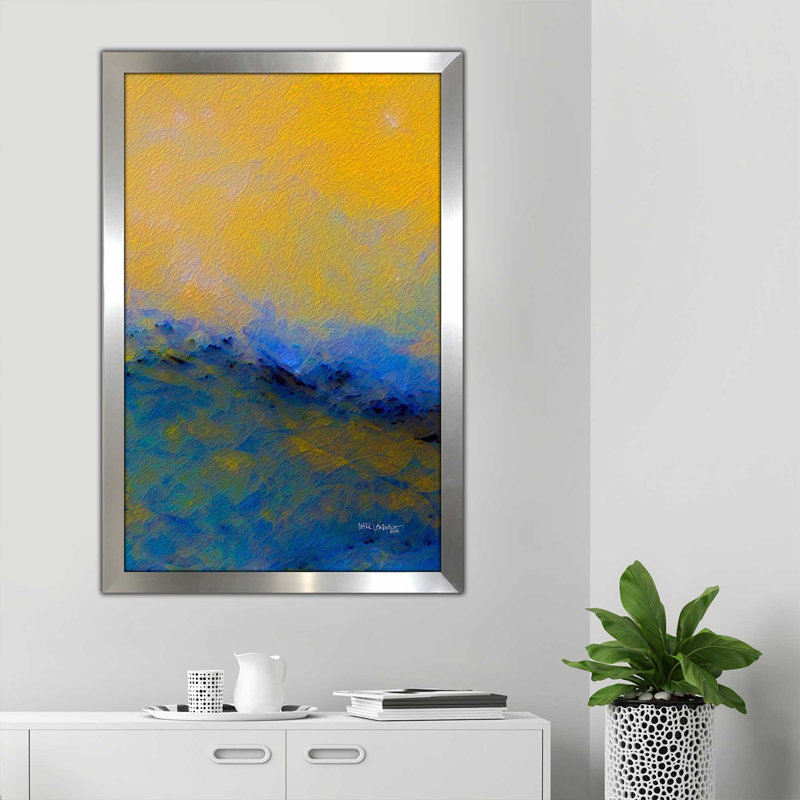 «With Thanksgiving, Psalm 100: 4» par Mark Lawrence, reproduction d'art, Encadrement argenté, H 49,5 po x l 33,5 po x P 1 po