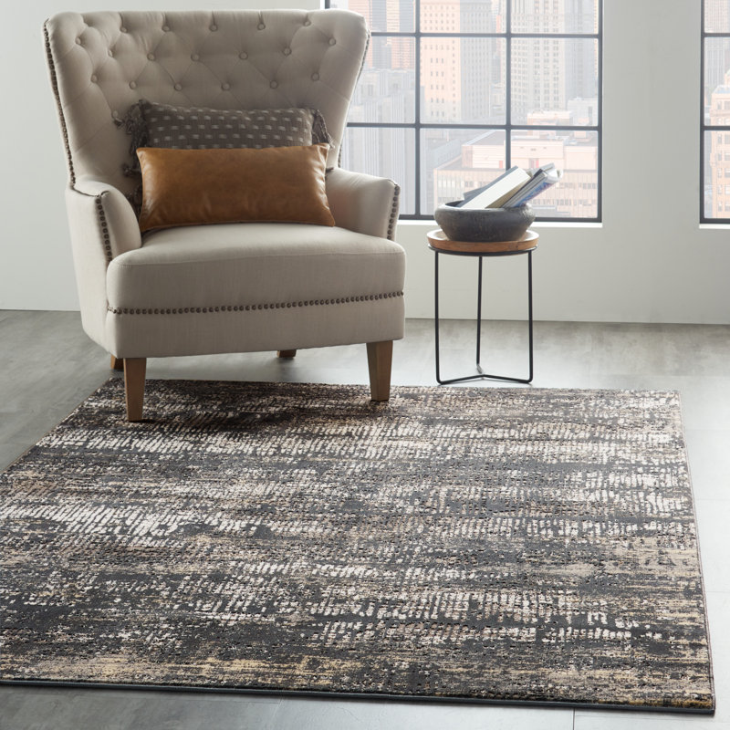 Uptown Abstract Area Rug, Rectangle 4' x 6'