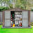 Outdoor Storage Shed,Metal Outside Sheds&Outdoor Storage Galvanized Steel,Tool Shed With Lockable Double Door For Patio,Backyard,Garden,Lawn-113816245-113816242