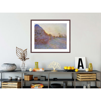Bottes de foin par Claude Monet, impression giclée encadrée