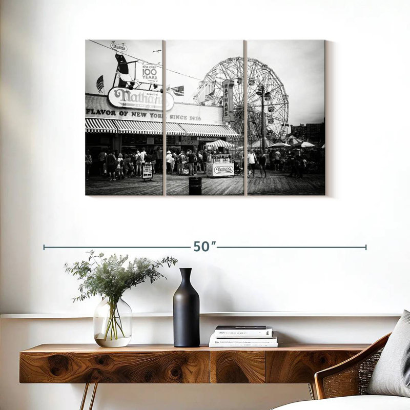 Sireci Boardwalk Coney Island, 24" H x 38" W