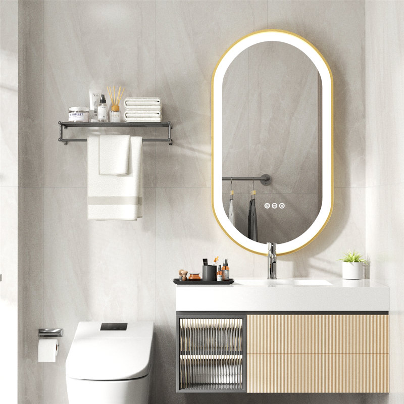 Miroir mural Beil, 39,3 po x 20 po