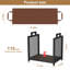 44cm W Metal Log Rack
