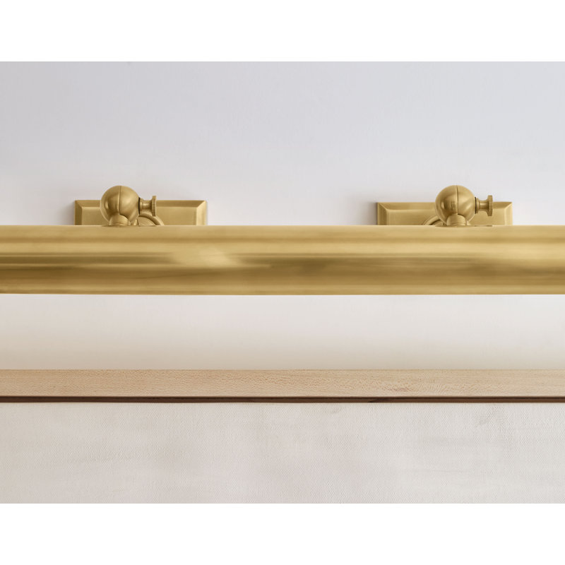 Chapman & Myers 24" Cabinet Maker's Picture Light, Antique Brass