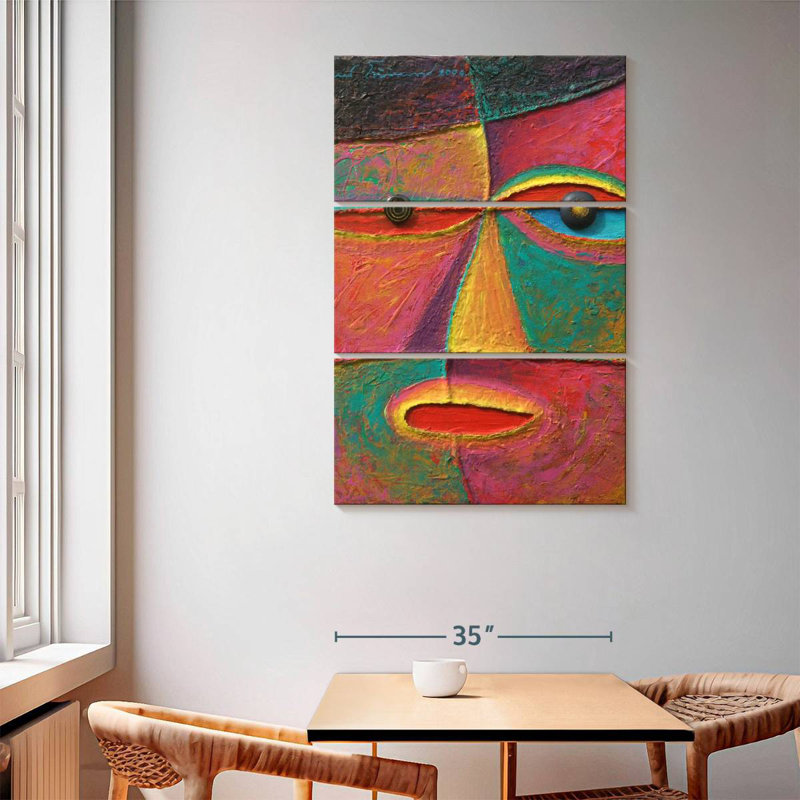 Leisha Abstract Acrylic Portrait