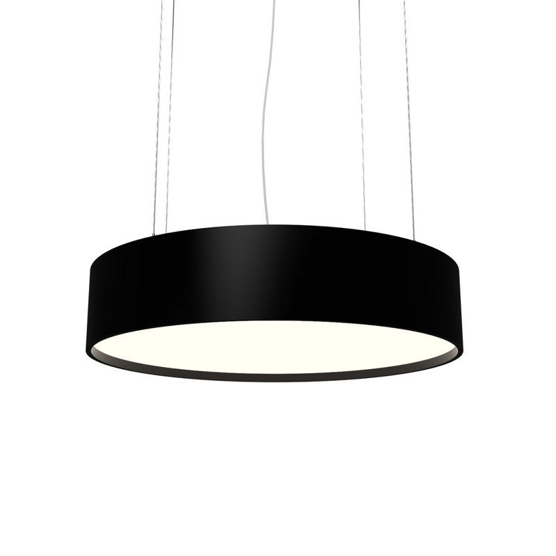 Cilíndrico 1 - Light LED Chandelier, 7.02" H x 27.3" W x 27.3" D, Imbuia