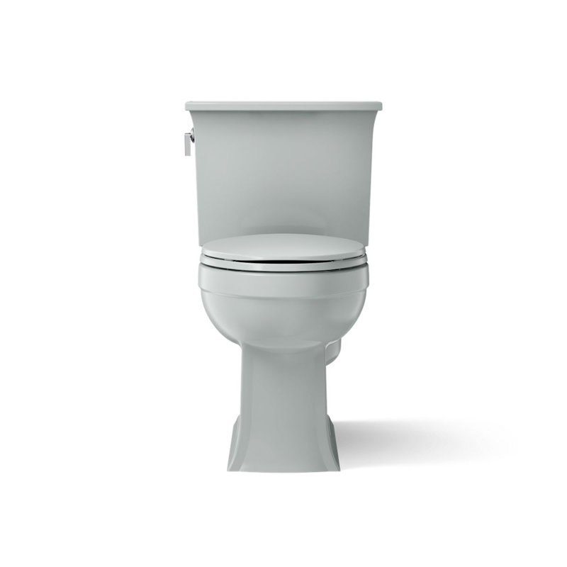 Archer 1.28 GPF Water Efficient Elongated Two-Piece toilet (Seat Not Included), Ice Gray