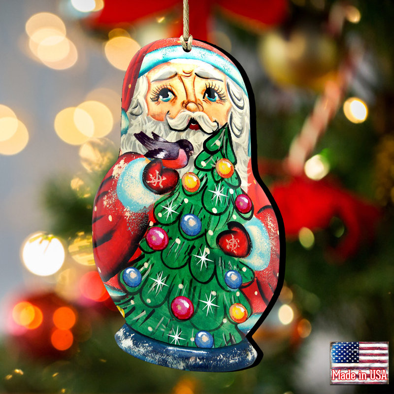 Ornement suspendu Tidaholm Santa Matreshka