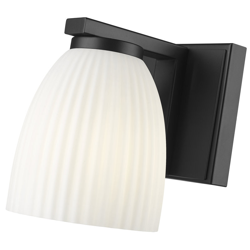 Mateo 1 Light Wall Sconce, Matte Black