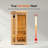 1-Person FAR Infrared Sauna with Bluetooth Speakers, Fast Heating Carbon Panels