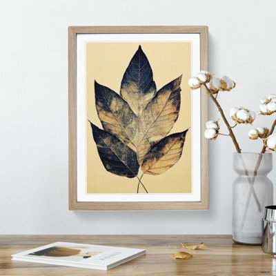 An Angelical Leaves 1 Piece Single Picture Frame Wall Art