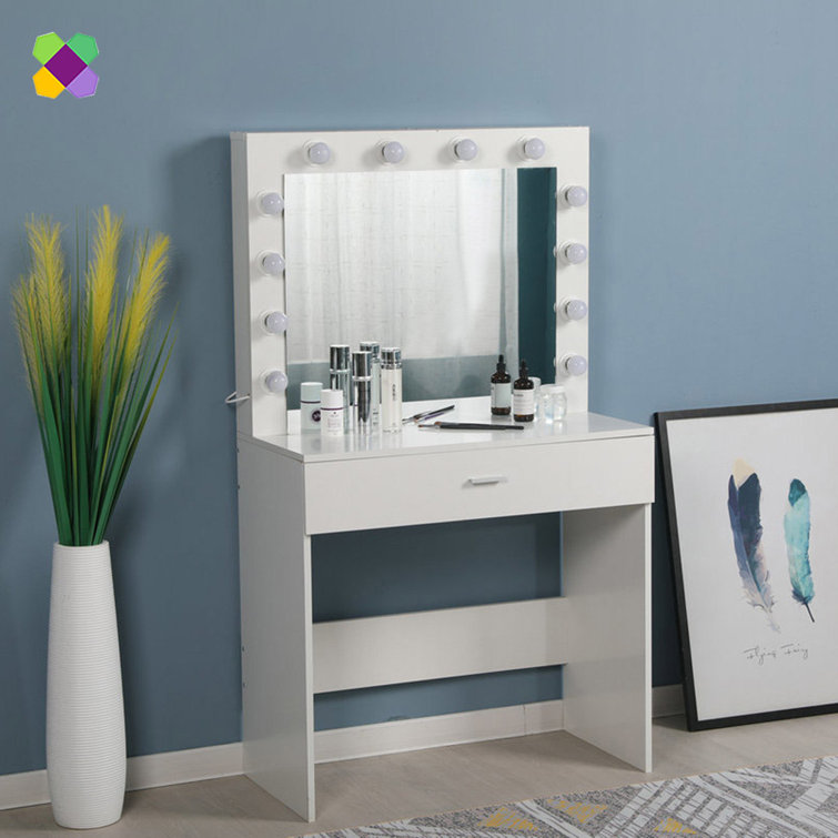 Latitude Run® Kialen Vanity with 3 Mirrors and 5 Drawers & Reviews