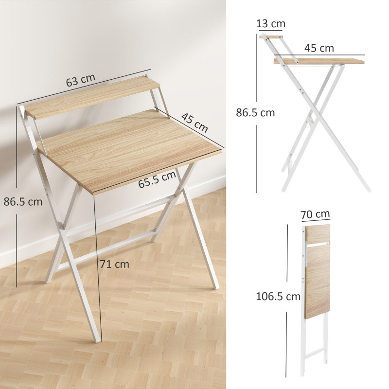 Metal Base Writing Desk
