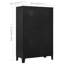 Armoire industrielle en acier noir 35,4 po x 15,7 po x 55,1 po