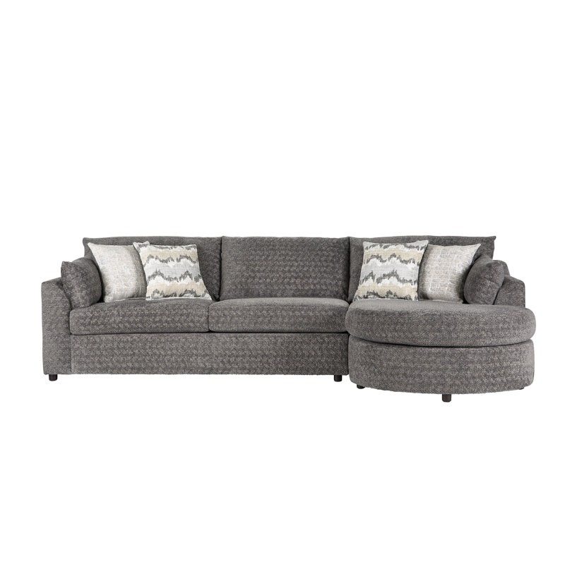 Canapé modulaire et méridienne 13900Sec, Polyester ombre plongeante, Kori Sterling