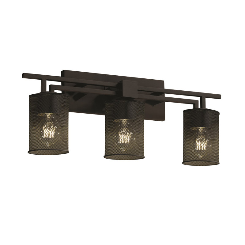 Éclairage pour salle de bain 3 lumières Bennett, Noir mat