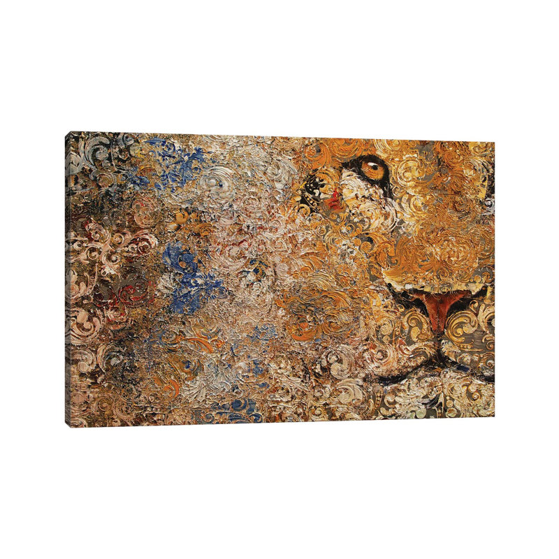 Barbary Lion by Michael Creese - Wrapped Canvas Painting, 66.04 cm H x 45.72 cm W x 3.175 cm D
