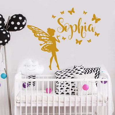 Décalcomanie murale chambre de bébé papillon