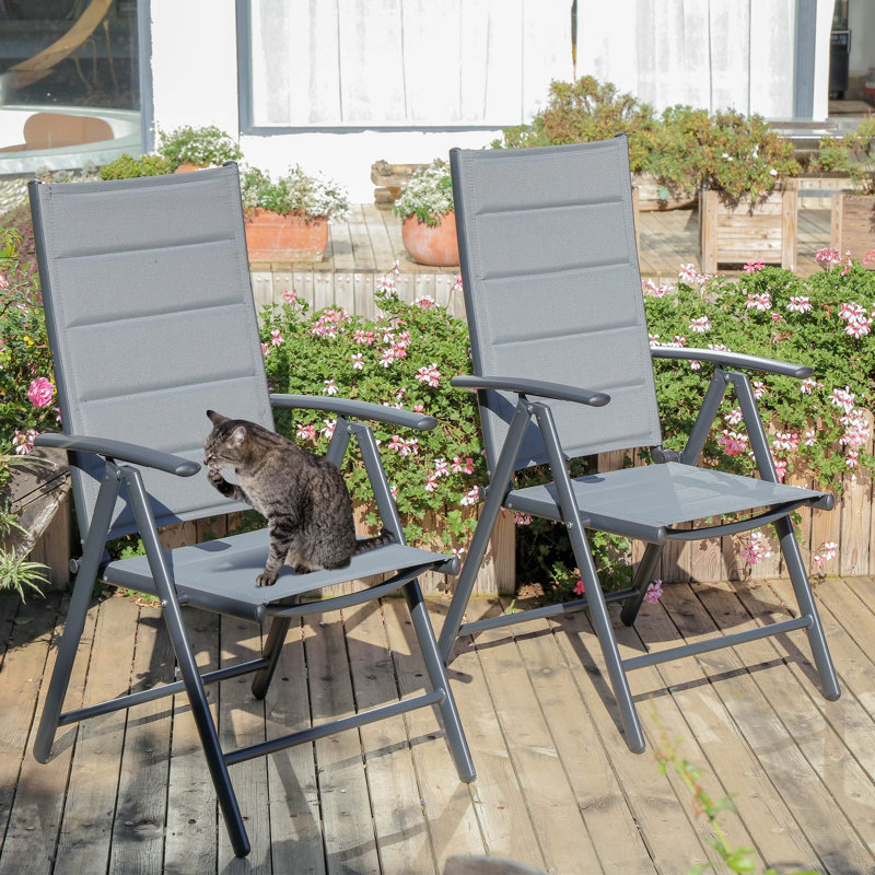 Chaise de patio Antina, Gris