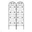 Paquet de 2 treillis de jardin en métal antirouille pour plantes grimpantes-1638765171-1638765169
