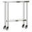 VidaXL Stainless Steel L x W x 33.5 in. H Adjustable Work Table-96261897