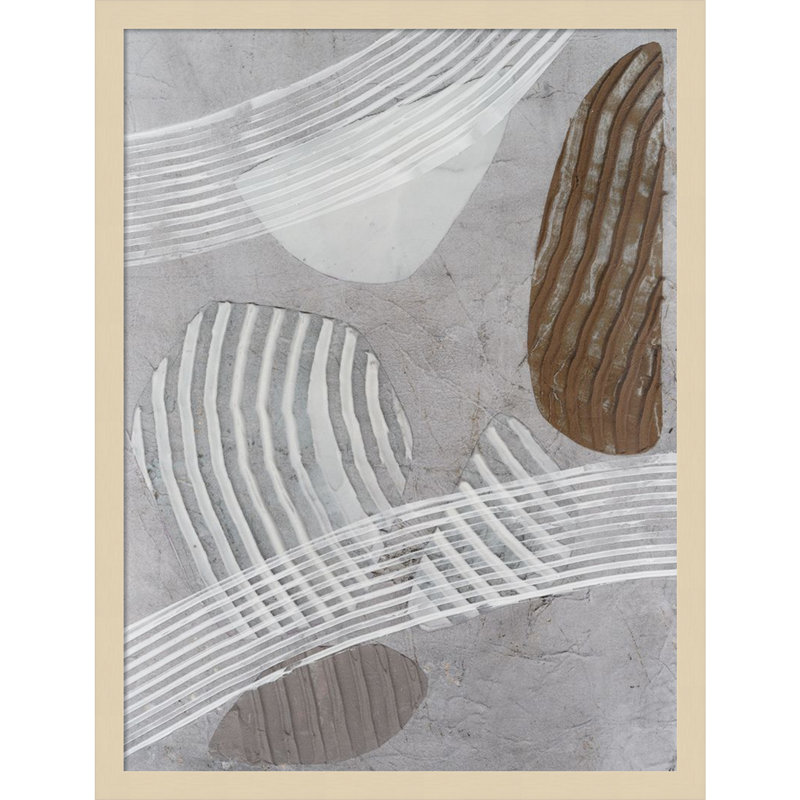 Impression sur bois encadrée Creek Stones II par Vanna Lam, H 25 po x l 19 po
