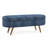 Ottoman Oval Storage Bench,Rubber Wood Legs, 43.5"X16"X16"-1049216484