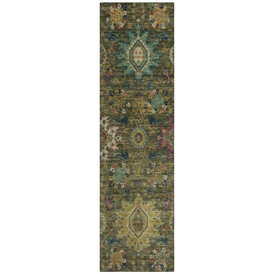 Machine Washable Indoor/Outdoor Jacinto ACN2151 Medallions Rug
