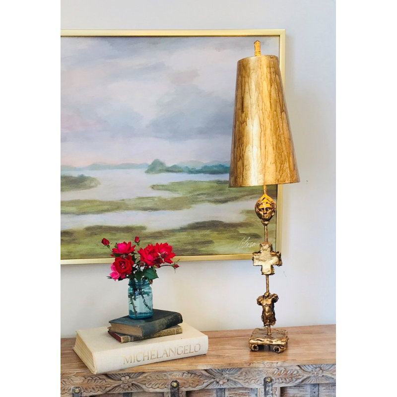 Lampe de table Harbine, Or vieilli