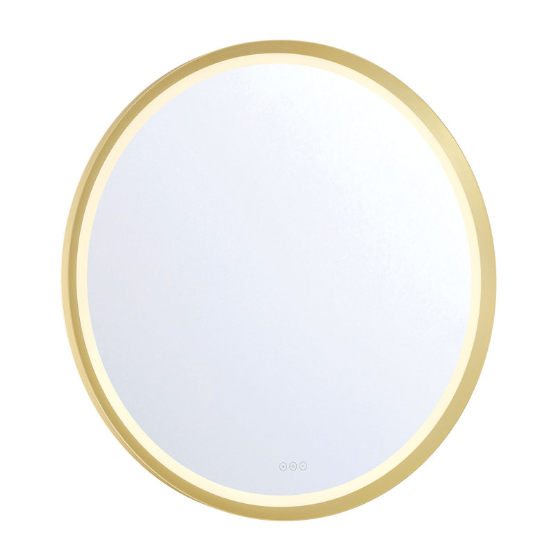 Artell Square Mirror - 42" x 42", Brushed Silver, Doré, 42 po x 42 po