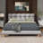 Aspia Upholstered Cookie-Shaped Platform Bed-274645180