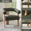  Chaise rembourrée avec accoudoirs demi-tonneau-751530979