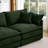 102'' L Shape Modular Sectional Sofa, Chenille Couch, 3 Seaters With Movable Ottoman(Mint Green)-226904974