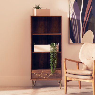 140cm H x 60cm W Iron Bookcase