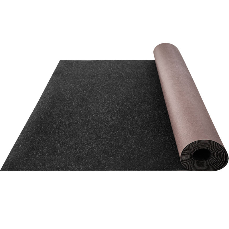 Tapis de bateau, tapis marin pour bateau de 6 pi x 18 pi, tapis extérieur noir imperméable avec envers marin Tapis de bateau antidérapant de qualité marine, facile à nettoyer
