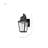 Eukleides - 1 Light Large Wall Lantern - Matte Black with Clear Seeded Glass-1820739661