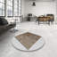 Tapis brun/gris à motifs-1053751253