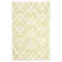Crawford Hand Woven Flat Weave Wool/Cotton Geometric Rug in Ivory/Light green